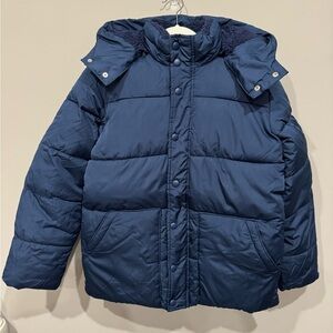 Boys Navy Blue GAP Winter Puffer Coat Jacket Size XXL